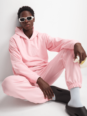The FIX Men's Pink Puff Print Hoodie