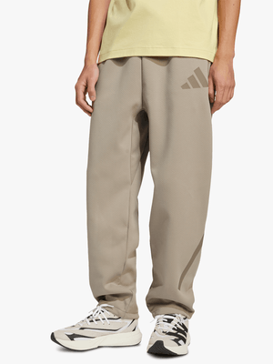 adidas Mens Z.N.E. Open Hem Putty Beige Pants