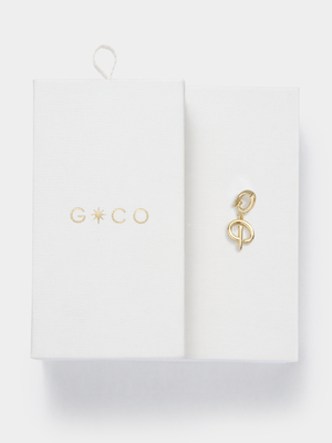 14ct Gold Plated Initial P Charm