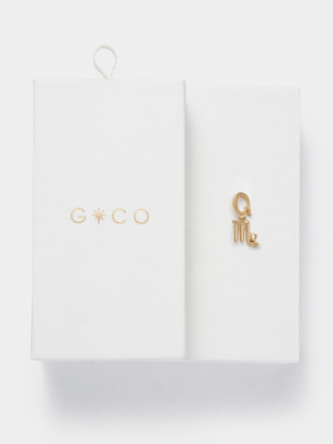 14ct Gold Plated Cubic Zirconia Scorpio Charm