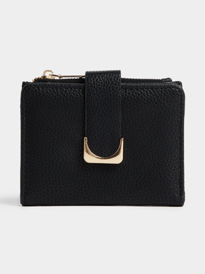 Jet Women's Black Mini Flap Purse