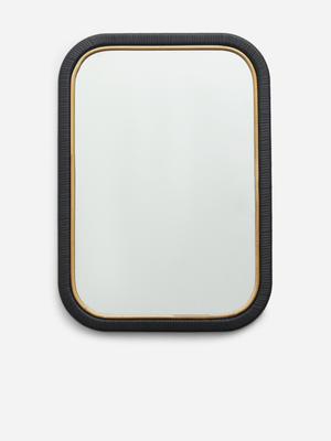 Jet Home Bamboo Square Woven Mirror