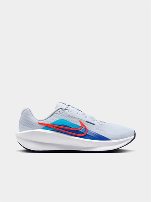 Nike Mens Downshifter 13 Football Grey/Blue Running Shoes