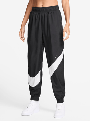 Nike Women's Nsw Classic Black/White Mid-Rise Jogger