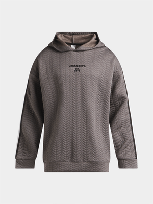 Jet Older Boys Charcoal Textured Hoodies