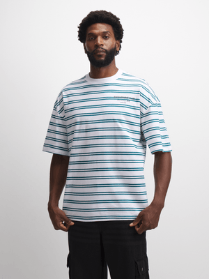 Jet Men's Blue/White Stripe T-Shirt