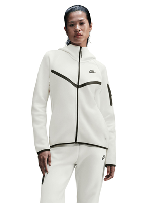 Nike Women's Nsw Tech Fleece Windrunner White Hoodie