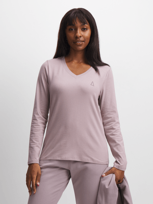 Women's APX Long Sleeve Lilac Tee