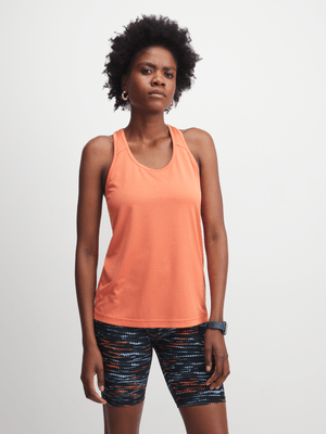 TS Womens Orange Run Tank Top