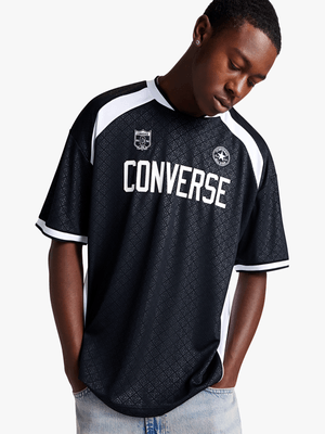 Converse Men's Black/White Soccer Jersey