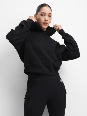 Redbat Classics Women's Black Oversized Hoodie