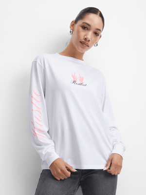 Redbat Athletics Women's White T-Shirt