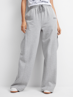 Redbat Athletics Women's Grey Wide Leg Pants