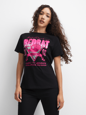 Redbat Athletics Women's Black T-Shirt