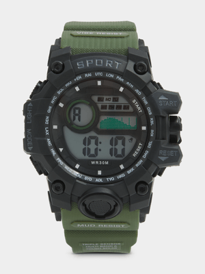 Exact Men's Green Sport Chunky Watch
