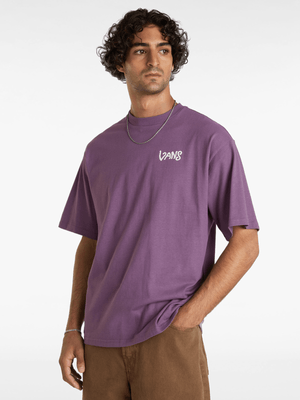 Vans Men's V Hand Loose Purple T-Shirt