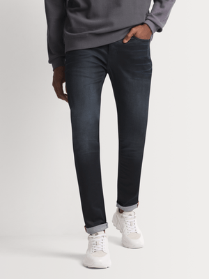Fabiani Men's Napoli Blue Coated Skinny Denim