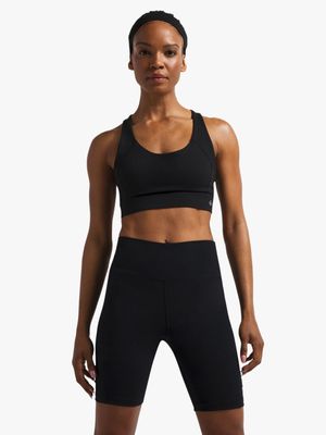 TS Womens Essential Sculpt Black Bike Shorts