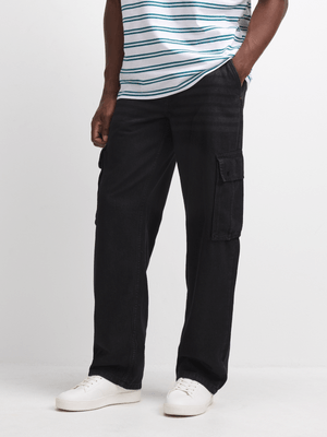Jet Men's Black Cargo Pants