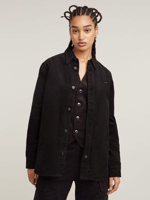 G-Star Women's Boyfriend Dark Black Overshirt