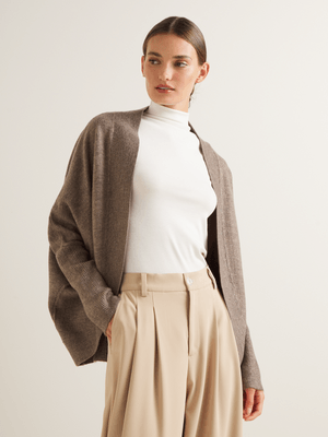 Women's Iconography Curved Front Cardigan