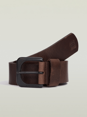 G-Star Men's Zed Leather Brown Belt