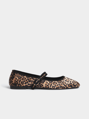 Jet Women's Leopard Ballerina Pump