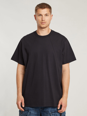 G-Star Men's Seam Detail Loose Black T-Shrt