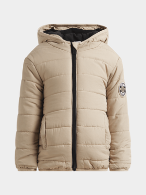 Jet Younger Boys Stone Puffer Jacket