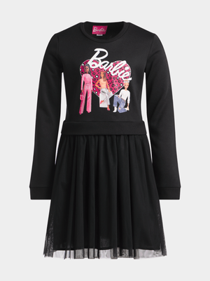 Jet Older Girls Black Barbie Active Dress