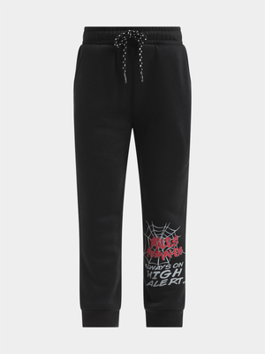 Jet Younger Boys Black Miles Morales Active Pants