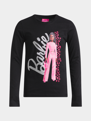 Jet Older Girls Black Barbie T-Shirt