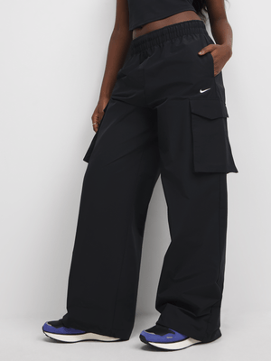 Nike Women's Nsw Everything Wovens Black Mid-Rise Cargo Pants