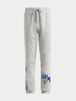 Jet Younger Boys Grey Melange Active Pants