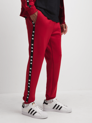 Mens APX Scuba Red Trackpants