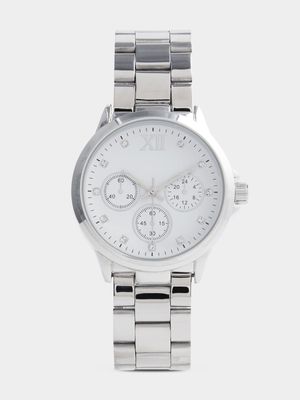 Exact Women's Silver Metal Link Watch