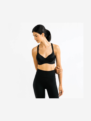 TS Womens High Impact Black Sports Bra
