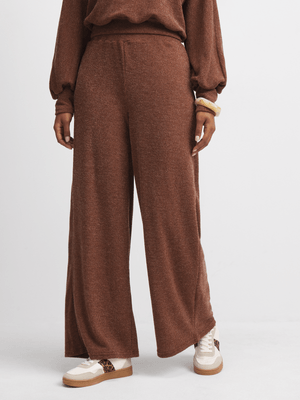 Jet Women's Chocolate Rib Wide Leg Pants