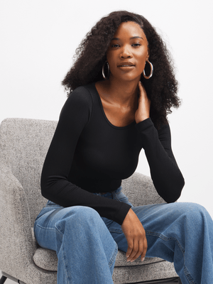 Jet Women's Black Seamless Bodysuit