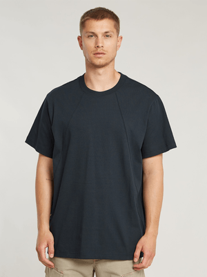 G-Star Men's Seam Detail Loose Dark Blue T-Shirt
