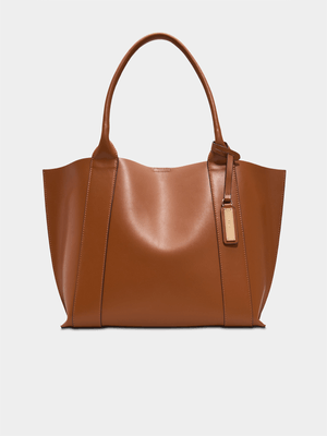 Women's Aldo SPLISH Cognac Satchel Bag