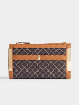 FF Print Large Two Fold Purse