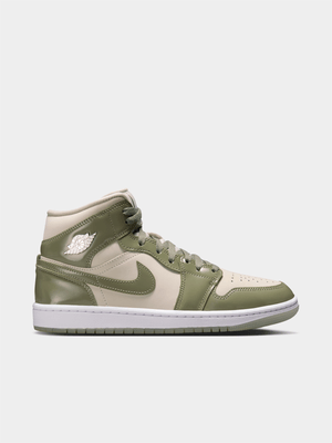 Jordan Women's 1 Mid SE Sea Glass/Oil Sneaker