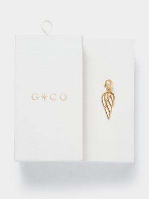 14ct Gold Plated Angel Wing Charm