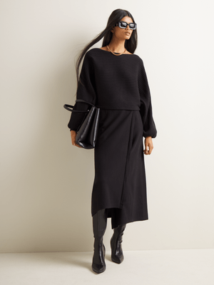 Women's Iconography Co-ord Knitwear Wrap Skirt