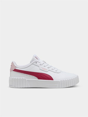 Junior Puma Carina 3.0 Low White/Pink Sneaker