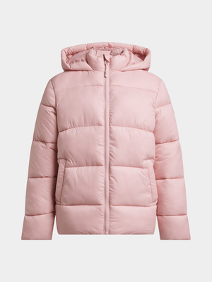 TS Girls Pink Puffer Jacket