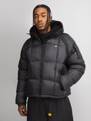 Anatomy Men's Black Hooded Puffer Jacket