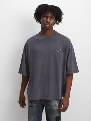 Redbat Men's Black Relaxed T-Shirt