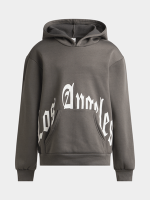 Jet Teen Boys Grey Los Angeles Hoodie